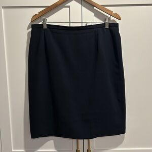 Nygard Petite Collection Lined Polyester Navy Blue Pencil Skirt Size 14
